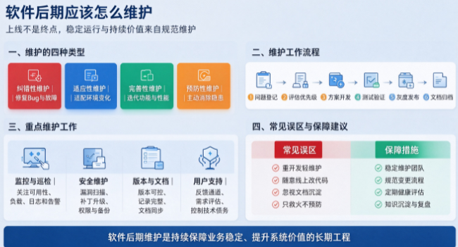 软件后期应该怎么维护？