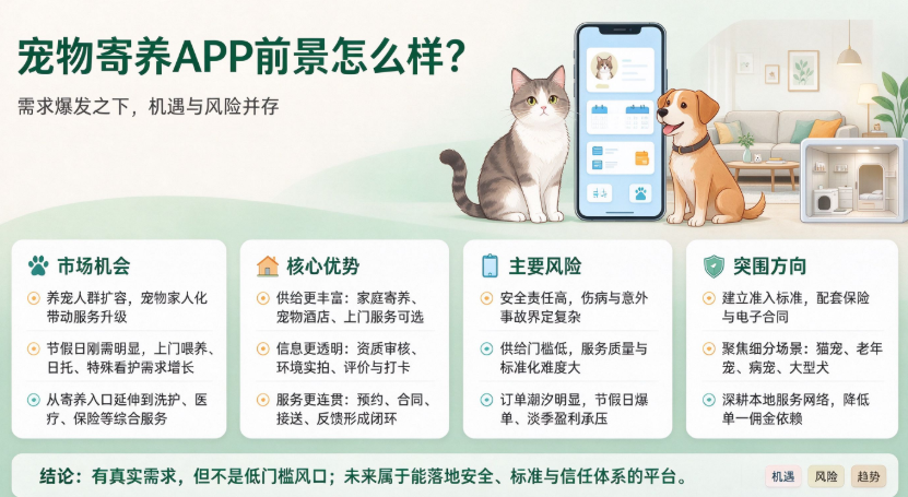 宠物寄养 APP 前景怎么样？